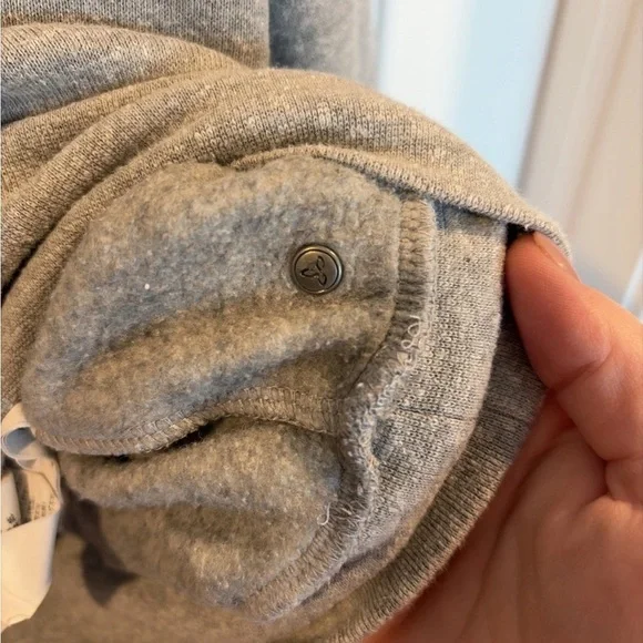 Women’s Prana Cozy Up Hemp Blend Crewneck Pullover Heather Gray Sweatshirt M - Picture 7 of 9